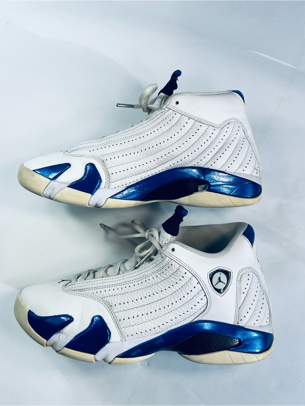 Air Jordan 14 Retro'Hyper Royal' Sneakers # 487471-104 Men's:9.5